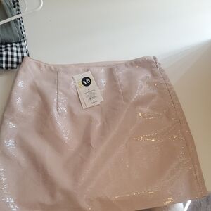 A New Day Women’s Sequin A-Line Mini Skirt in Light Pink